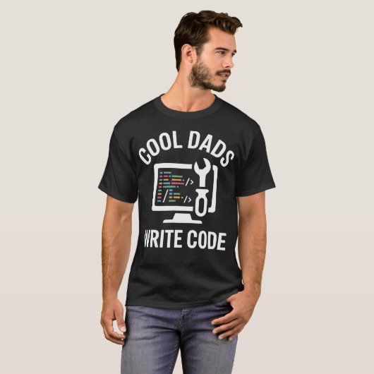 Coole vaders schrijven code Funny programmeur Code T-shirt (Voorkant volledig)