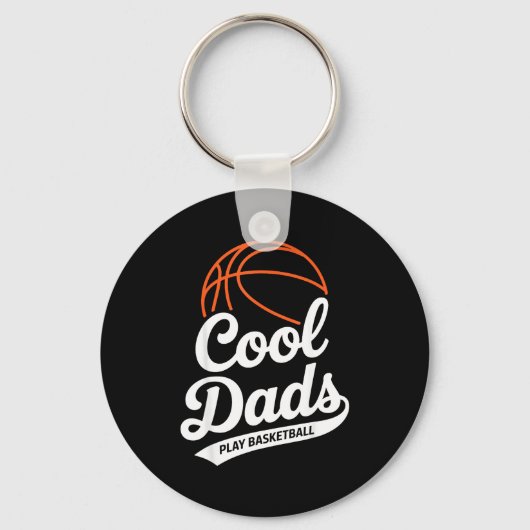 Coole vaders spelen basketbal vader sleutelhanger (Voorkant)
