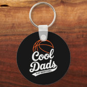 Coole vaders spelen basketbal vader sleutelhanger (Voorkant)