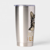 Coole Vector Kat met Zonnebril – leuk Geïsoleerde Drinkbeker (Rechts)