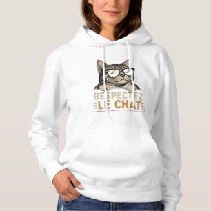 Coole Vector Kat met Zonnebril – leuk Hoodie