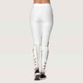 Coole Vector Kat met Zonnebril – leuk Leggings (Achterkant)