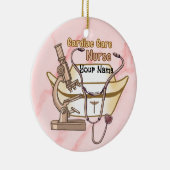 Coole Verpleegkundige Hartzorg Keramisch Ornament (Rechts)