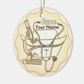 Coole verpleegster keramisch ornament (Links)