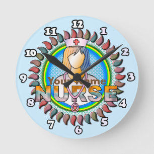Coole verpleegster ronde klok
