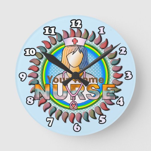 Coole verpleegster ronde klok (Voorkant)