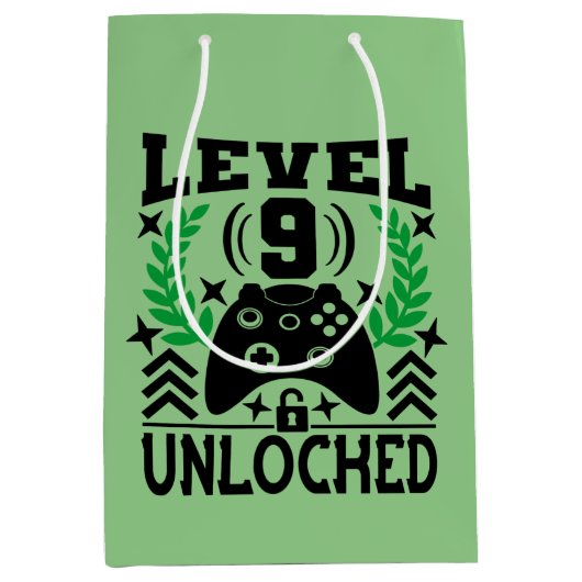 coole videoband 9th Birthday Medium Cadeauzakje (Voorkant)