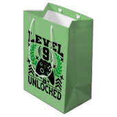 coole videoband 9th Birthday Medium Cadeauzakje (Achterkant Gekanteld)