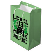 coole videogame 13th Birthday party Medium Cadeauzakje (Voorkant Gekanteld)