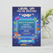 Coole videogames 6de verjaardagsfeestje kaart (Staand voorkant)