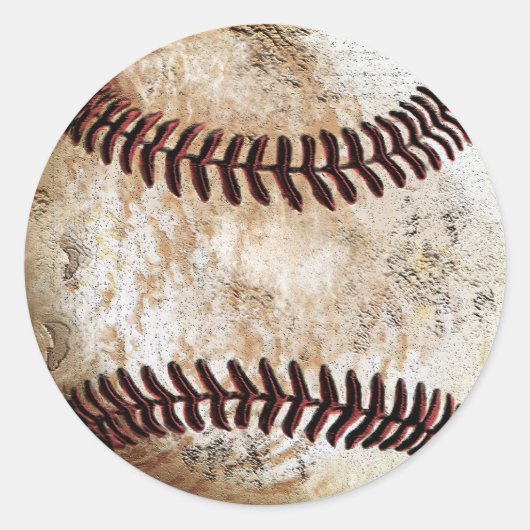 Coole Vintage Honkbal Stickers Blank of Voeg Tekst (Voorkant)