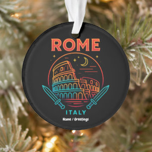 Coole Vintage Roma Italia Colosseum Souvenirs Cade Ornament