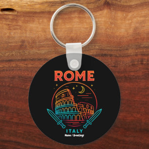Coole Vintage Roma Italia Colosseum Souvenirs Cade Sleutelhanger