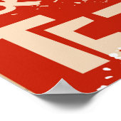 coole vintage van jazz band poster met trompetspel (Hoek)