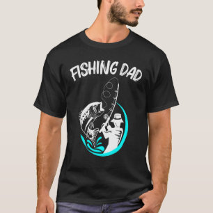 Coole viskunst voor mannen Vader vissers vis haak  T-shirt