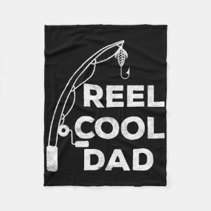 Coole visser vadersdag shirt 1 fleece deken