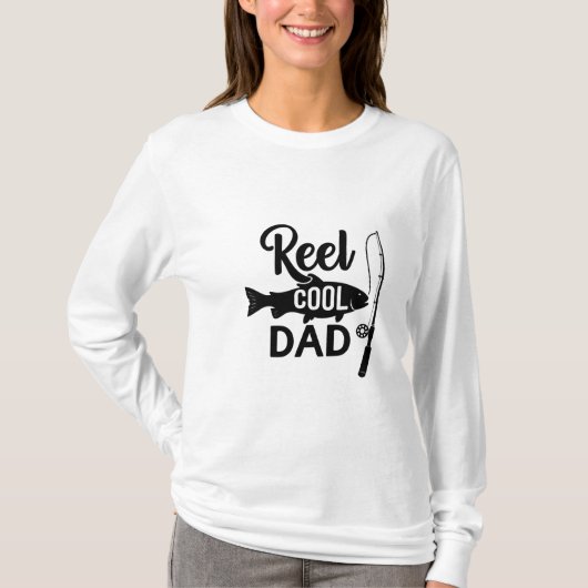 Coole visserij papa T-shirt | Visser (Voorkant)
