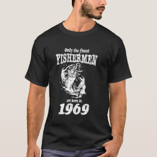 Coole Vissers 56ste Verjaardag Grappige Grootvader T-shirt