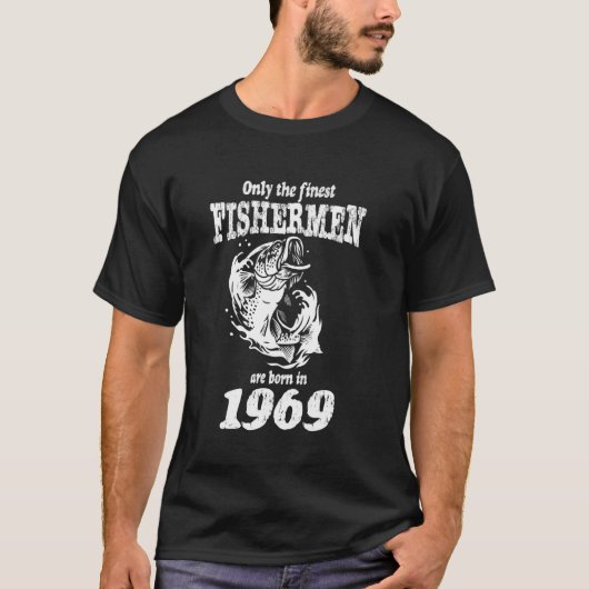 Coole Vissers 56ste Verjaardag Grappige Grootvader T-shirt (Voorkant)