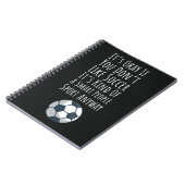 Coole voetbal cadeaus sport aandenken voor kindere notitieboek (Linkerzijde)