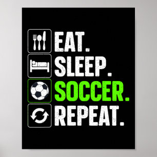 Coole Voetbal Kunst Voor Mannen Vrouwen Kinderen T Poster