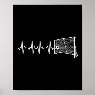 Coole Voetbal Kunst Voor Mannen Vrouwen Voetbal Fa Poster