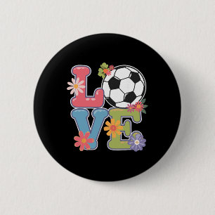 Coole Voetbal Kunst Voor Vrouwen Tiener Meisjes Ke Ronde Button 5,7 Cm