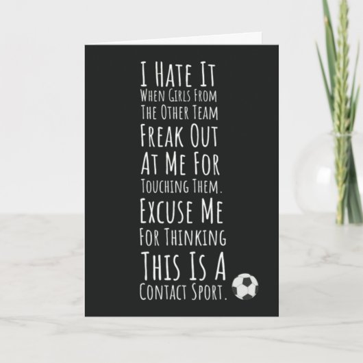 Coole Voetbal Meisjes Kaarten Sport Voor Haar Spel (Voorkant)