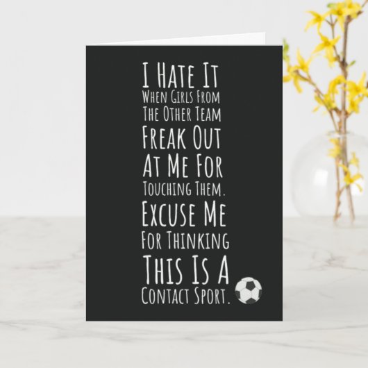 Coole Voetbal Meisjes Kaarten Sport Voor Haar Spel (Gele Bloem)