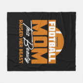 Coole voetbal sport Moeder woordkunst Fleece Deken (Voorkant (Horizontaal))