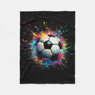 Coole Voetbalspeler Sport Voor Jongens Mannen Meis Fleece Deken