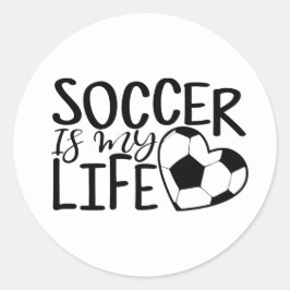 coole voetbalsport ronde sticker