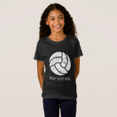 coole volleybalsporten toevoegen tekst T-Shirt (Voorkant volledig)