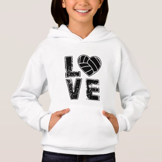 coole volleybalsportliefhebbers Hoodie (Voorkant)