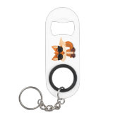Coole Vos met Zonnebril Leuke Cartoon Dier Mini Flessenopener (Voorkant)