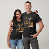 Coole Wasbeer Eet Pizza Grappig Dier T-shirt (Unisex)