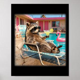 Coole wasbril zonnebril margarita zomervakantie poster