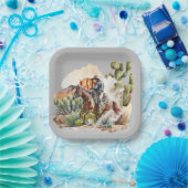 coole Westerne cowboyliefhebbers Papieren Bordje (Feest)