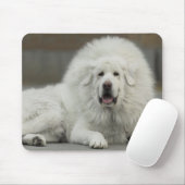 coole White Tibetan Mastiff Muismat (Met muis)