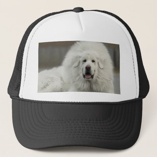 coole White Tibetan Mastiff Trucker Pet (Voorkant)