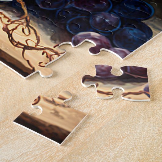 Coole wijnliefhebbers legpuzzel (Zijkant)