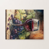 Coole wijnliefhebbers legpuzzel (Horizontaal)