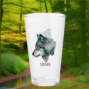 coole wolvenliefhebbers voegen naam toe glas