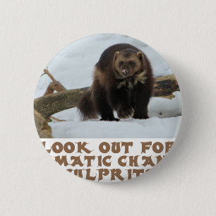 coole Wolverine-design Ronde Button 5,7 Cm