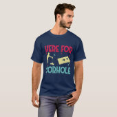 coole woordkunst hier in het midden t-shirt (Voorkant volledig)