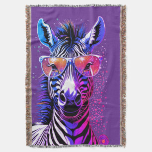Coole zebra vibes deken