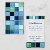 coole Zee Glass Mosaic aangepaste visitekaartjes (Voorkant / Achterkant)