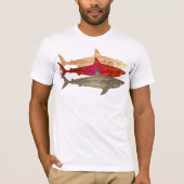 coole zeeen haaien wit t-shirt (Voorkant)