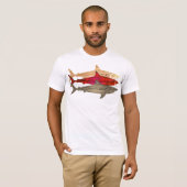 coole zeeen haaien wit t-shirt (Voorkant volledig)