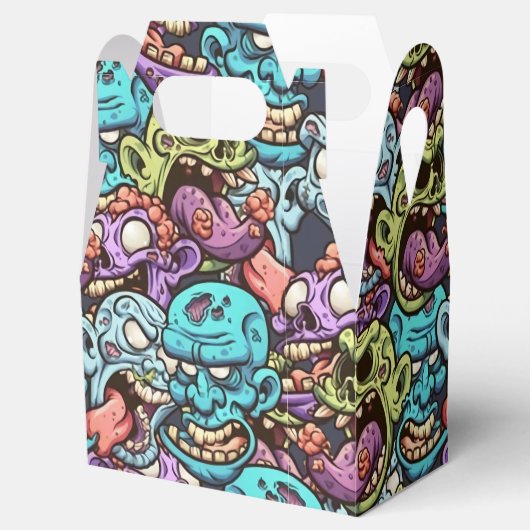 coole zombie Halloween party Bedankdoosjes (Geopend)